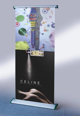 展會焦點 SSZ-GR-08易拉寶，中國制造的專業廣告利器